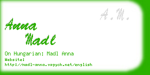 anna madl business card